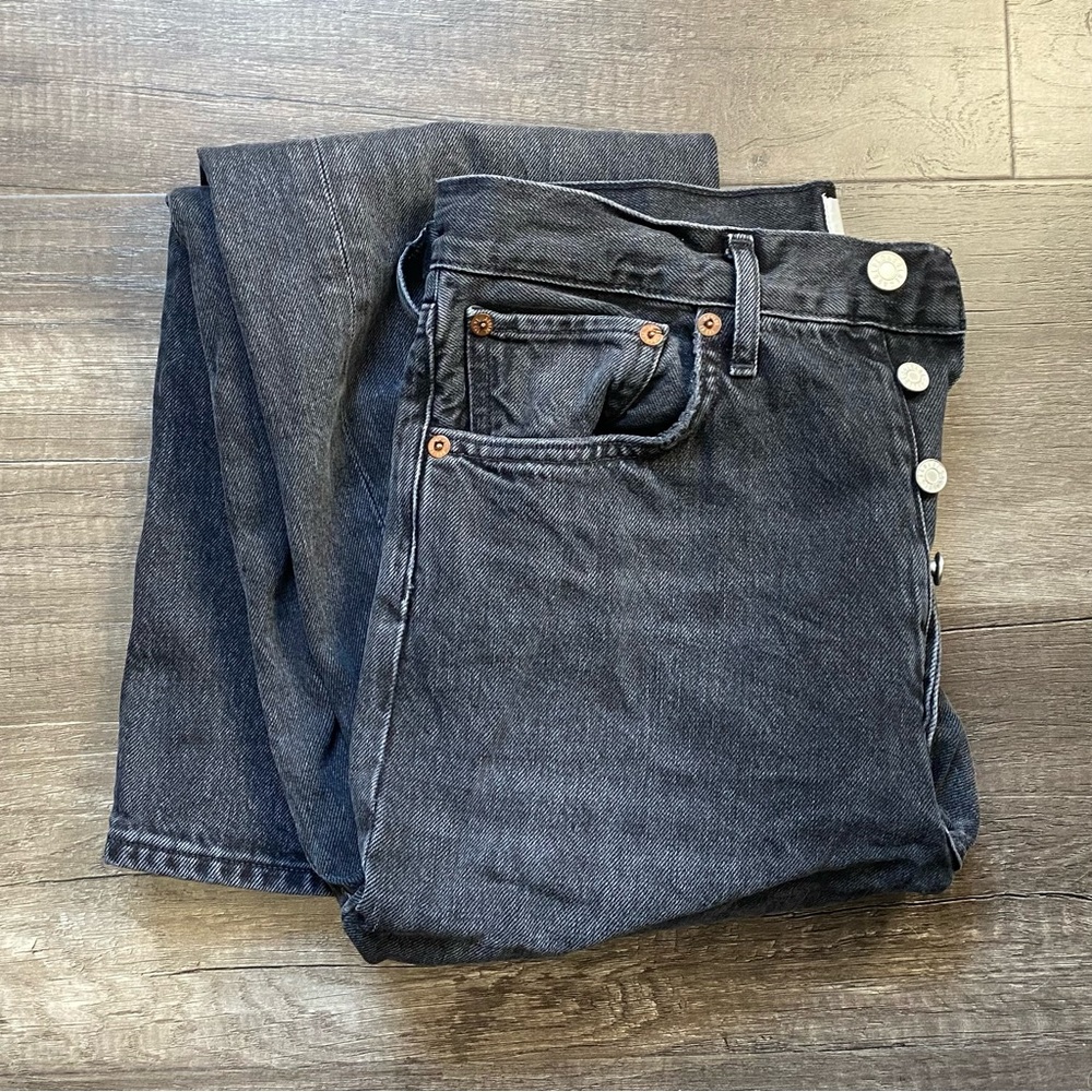 EUC AGOLDE 90'S MID RISE STRAIGHT
